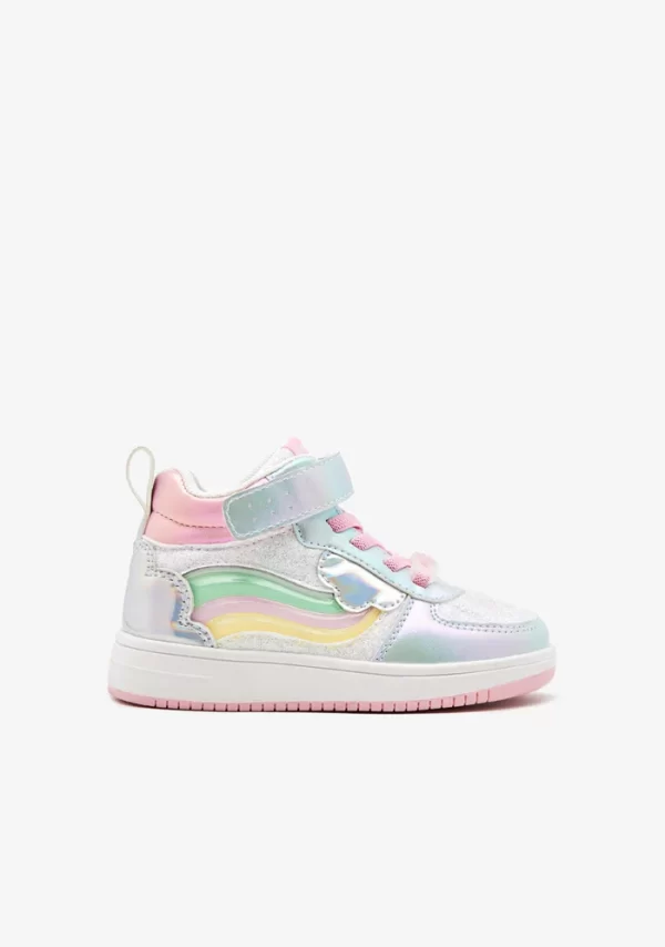 conguitos zapatos sneakers tennis multicolour rainbow with lights high top sneakers 55253309358411 700x