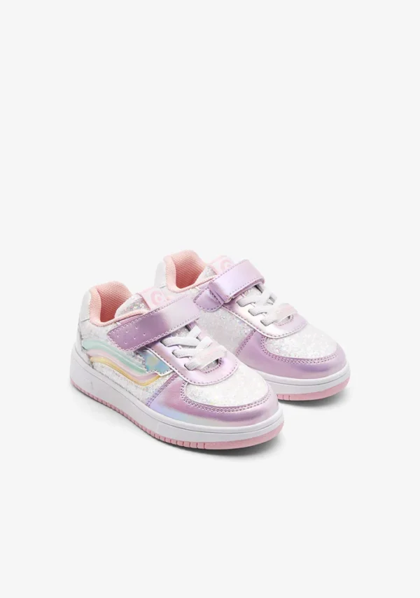 conguitos zapatos sneakers pink rainbow sneakers with lights 72422530253181 700x