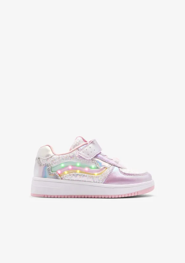 conguitos zapatos sneakers pink rainbow sneakers with lights 72422530285949 700x